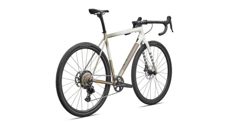 Specialized Crux Comp Gravel Bike 2026 in Dune White/sandstone Metallic/desert Metallic/orange Zest-2