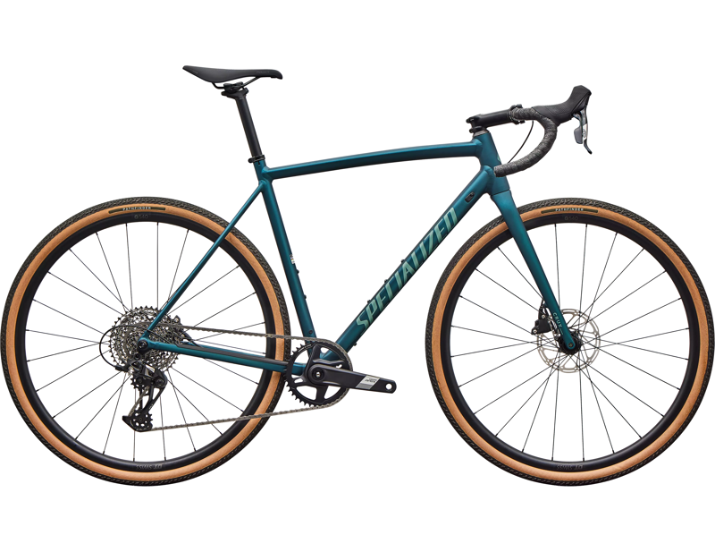 Balfes Bikes Specialized Crux DSW Comp Gravel Bike 2026 in Emerald Metallic/Fjord Metallic | Free postage over £30, £10 off first order, price match & 0% finance.