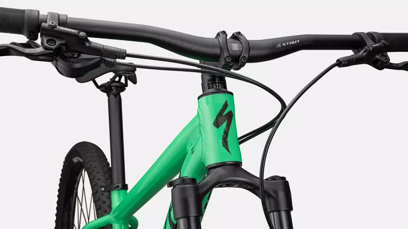 Specialized Rockhopper Expert Hardtail Mountain Bike 2025 in Gloss Electric Green/Dark Moss-1