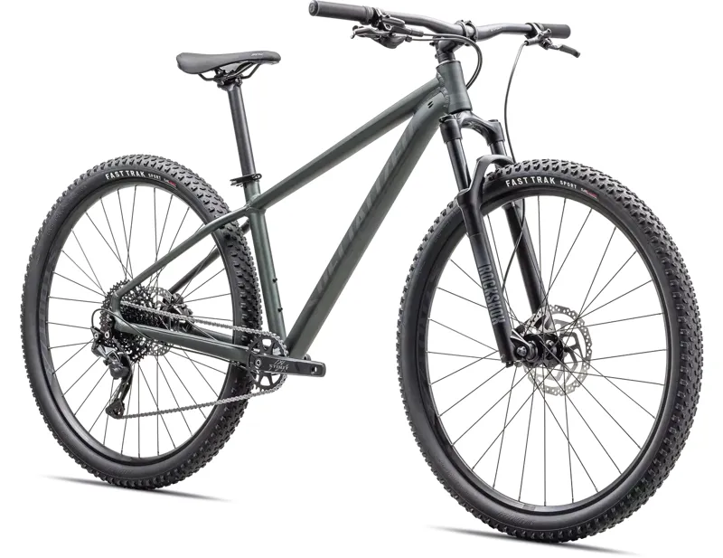 Specialized Rockhopper Comp Hardtail Mountain Bike 2025 in Satin Metallic Oak Green-1