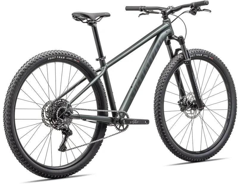 Specialized Rockhopper Comp Hardtail Mountain Bike 2025 in Satin Metallic Oak Green Smoke-2