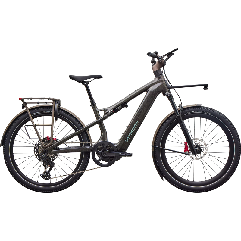 Balfes Bikes Specialized Turbo Vado 3 X 6.0 Electric Full Suspension Mountain Bike 2027 in Gloss Warm Smoke | Free postage over £30, £10 off first order, price match & 0% finance.
