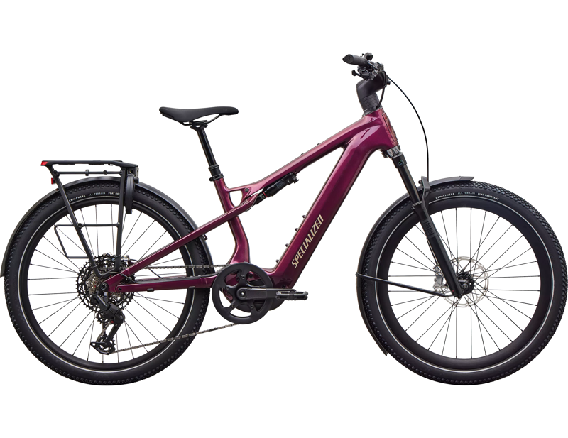 Balfes Bikes Specialized Turbo Vado 3 X 5.0 Electric Full Suspension Mountain Bike 2027 in Gloss Boreaux Metallic | Free postage over £30, £10 off first order, price match & 0% finance.