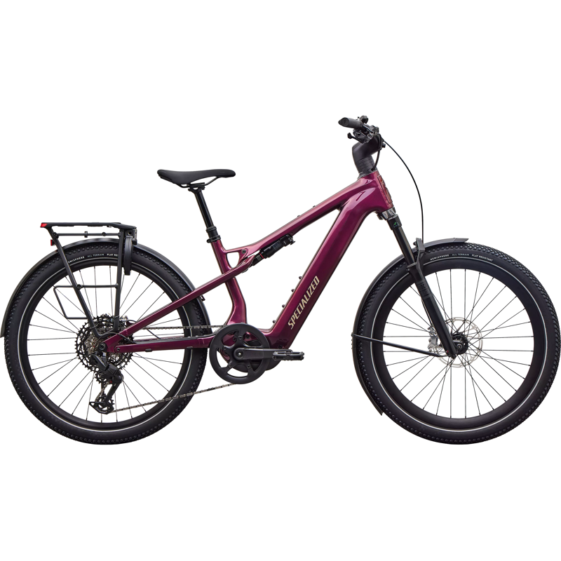 Balfes Bikes Specialized Turbo Vado 3 X 5.0 Electric Full Suspension Mountain Bike 2027 in Gloss Boreaux Metallic | Free postage over £30, £10 off first order, price match & 0% finance.
