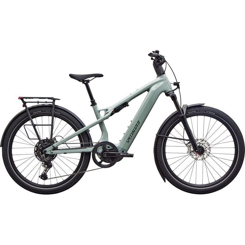Balfes Bikes Specialized Turbo Vado 3 X 4.0 Electric Full Suspension Mountain Bike 2027 in Gloss Agave Grey | Free postage over £30, £10 off first order, price match & 0% finance.