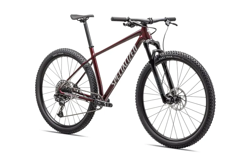 Specialized Chisel Comp Mountain Bike 2025 in Gloss Red Tint Over Smoke/White-1