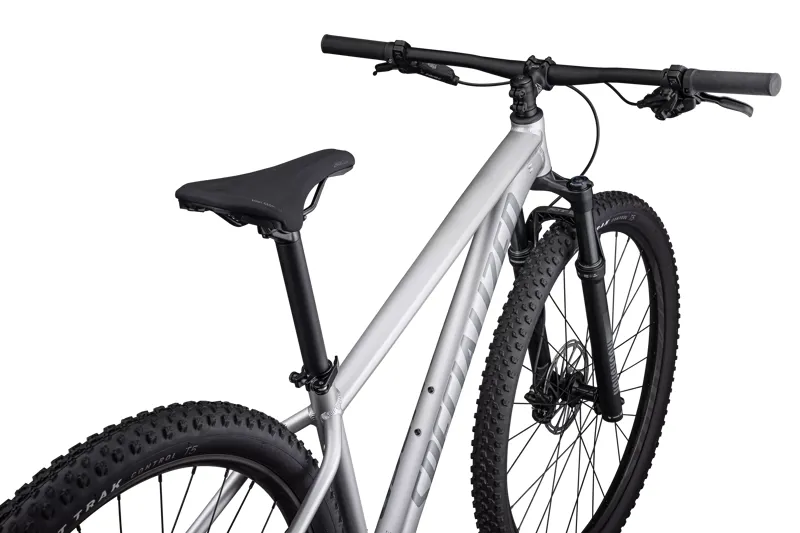 Specialized Rockhopper Expert Hardtail Mountain Bike 2024 in Silver Black-2