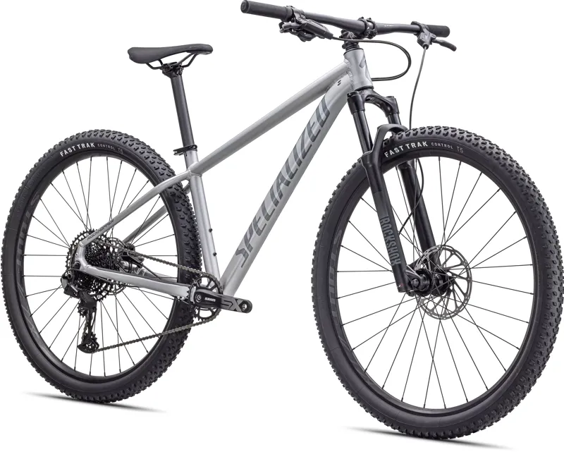 Specialized Rockhopper Expert Hardtail Mountain Bike 2024 in Silver Black-1