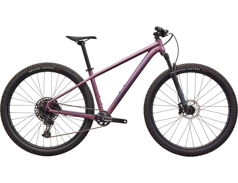 Balfes Bikes Specialized Rockhopper Expert Hardtail Mountain Bike 2026 in Satin Quartz Metallic / Mauve | Free postage over £30, £10 off first order, price match & 0% finance.
