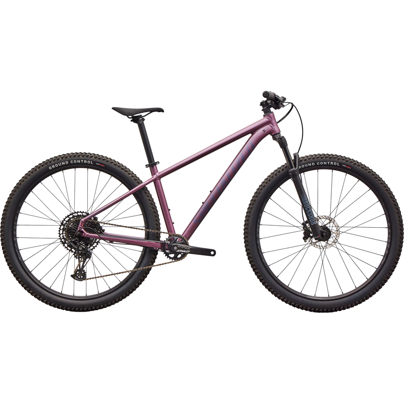 Balfes Bikes Specialized Rockhopper Expert Hardtail Mountain Bike 2026 in Satin Quartz Metallic / Mauve | Free postage over £30, £10 off first order, price match & 0% finance.