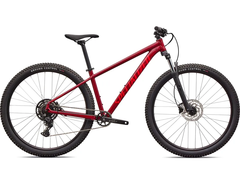 Balfes Bikes Specialized Rockhopper Sport Hardtail Mountain Bike 2026 in Gloss Maroon / Deep Orange | Free postage over £30, £10 off first order, price match & 0% finance.