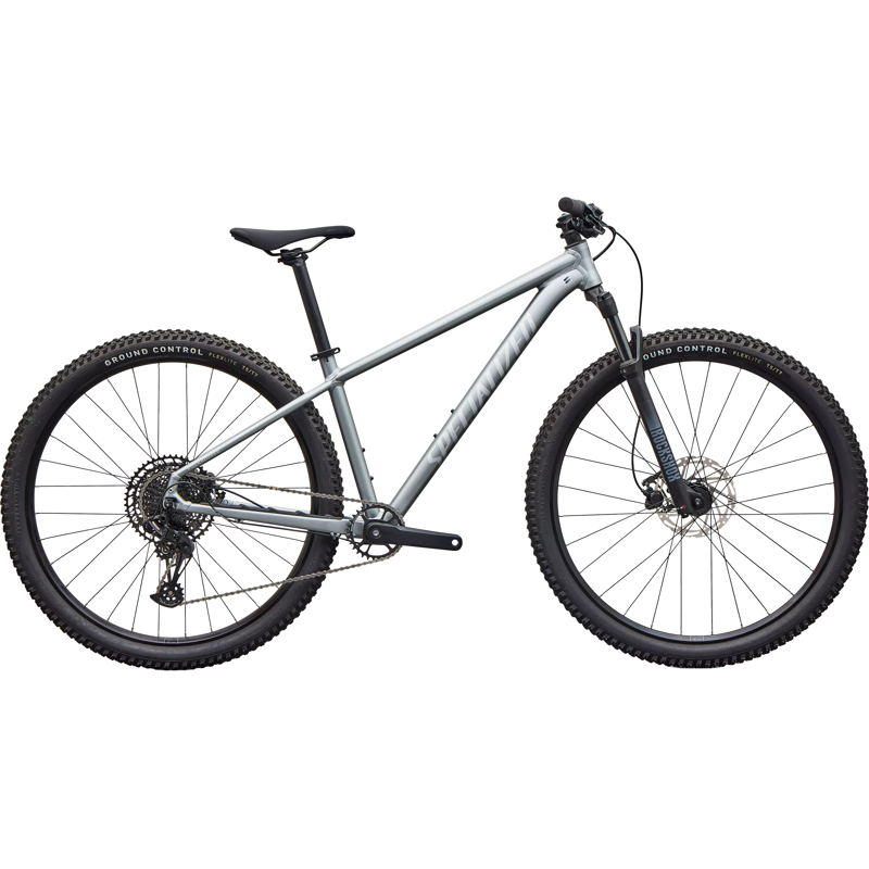 Balfes Bikes Specialized Rockhopper Comp Hardtail Mountain Bike 2027 in Satin Shadow Silver | Free postage over £30, £10 off first order, price match & 0% finance.
