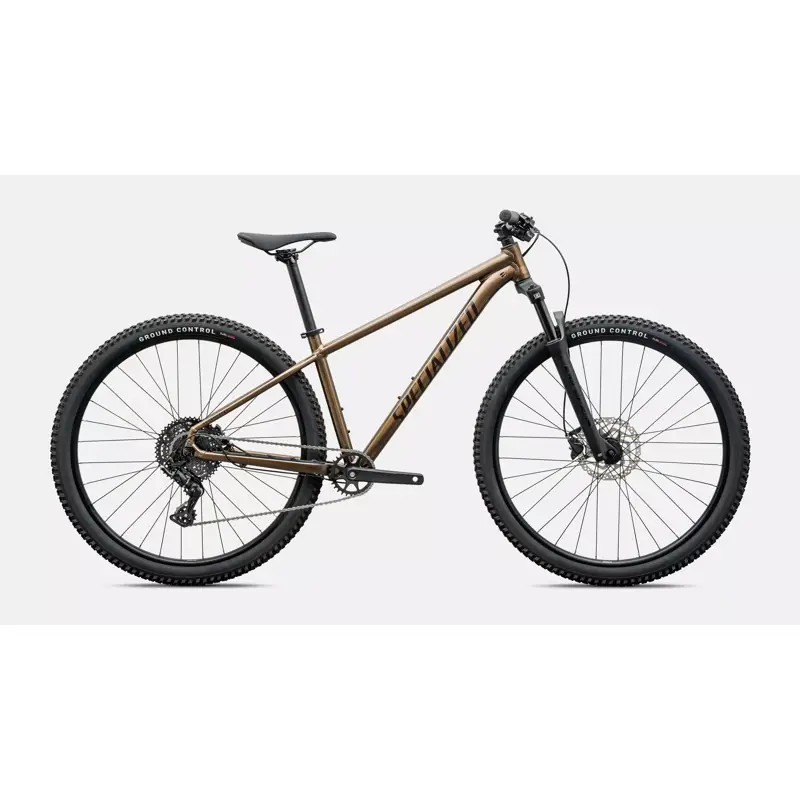 Balfes Bikes Specialized Rockhopper Sport Hardtail Mountain Bike 2027 in Gloss Burnt Gold Metallic | Free postage over £30, £10 off first order, price match & 0% finance.