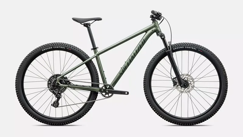 Specialized Rockhopper Sport Hardtail Mountain Bike 2027 in Satin Bottle Green