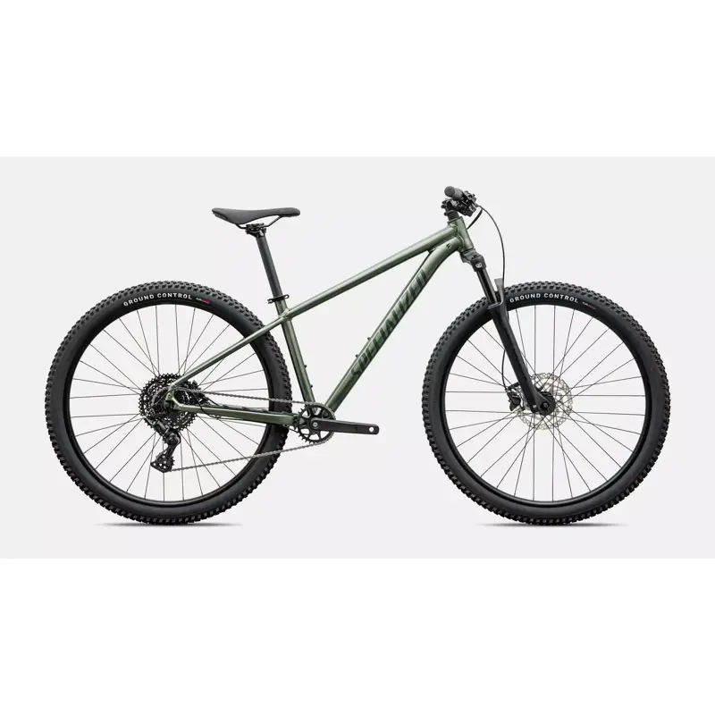 Balfes Bikes Specialized Rockhopper Sport Hardtail Mountain Bike 2027 in Satin Bottle Green | Free postage over £30, £10 off first order, price match & 0% finance.