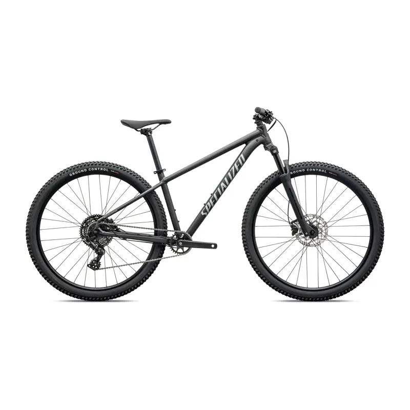 Balfes Bikes Specialized Rockhopper Sport Hardtail Mountain Bike 2027 in Satin Metallic Obsidian | Free postage over £30, £10 off first order, price match & 0% finance.