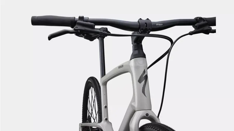 Specialized Sirrus X 5.0 Hybrid Bike 2024 in Gloss White Mountains-5