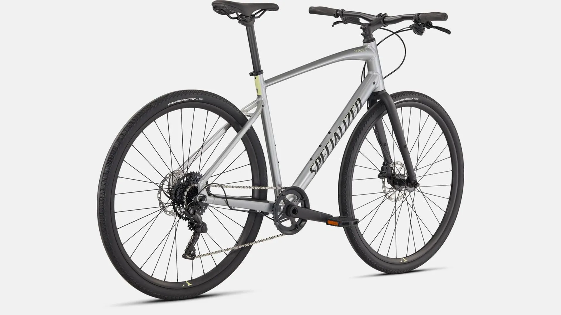 Specialized Sirrus X 3.0 Hybrid Bike 2025 in Silver/Ice Yellow/Black