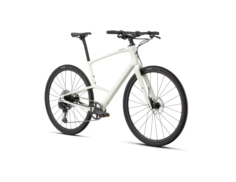 Specialized Sirrus X 6.0 Hybrid Bike 2025 in Dune White/ Obsidian Reflective-2