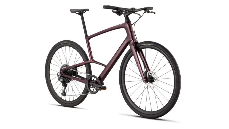 Specialized Sirrus X 5.0 Hybrid Bike 2026 in Gloss Bordeaux Metallic / Burnt Gold Metallic Frost Reflective-1