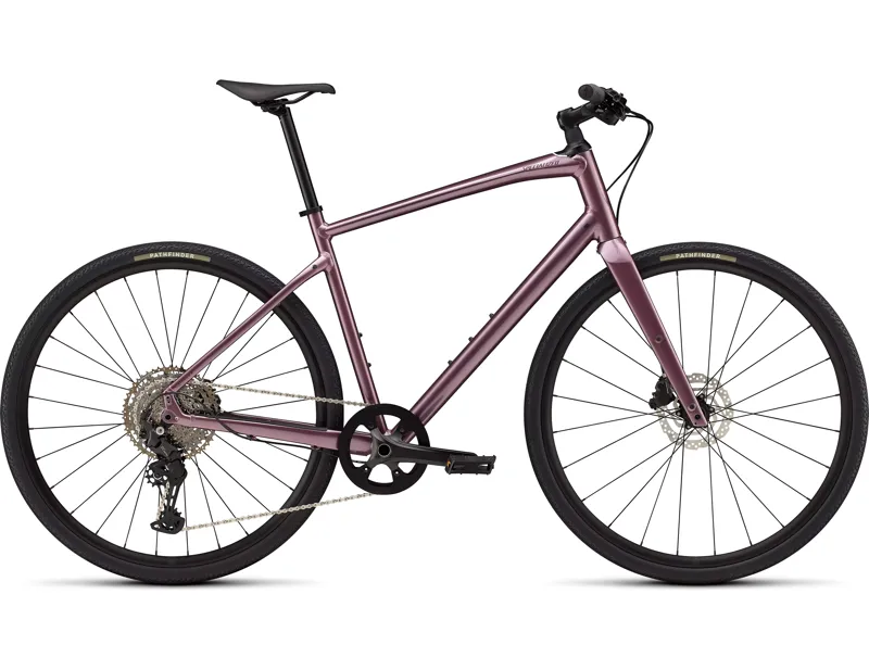 Balfes Bikes Specialized Sirrus X 4.0 Hybrid Bike 2026 in Gloss Quartz Metallic / Bordeaux Metallic Frost Reflective | Free postage over £30, £10 off first order, price match & 0% finance.