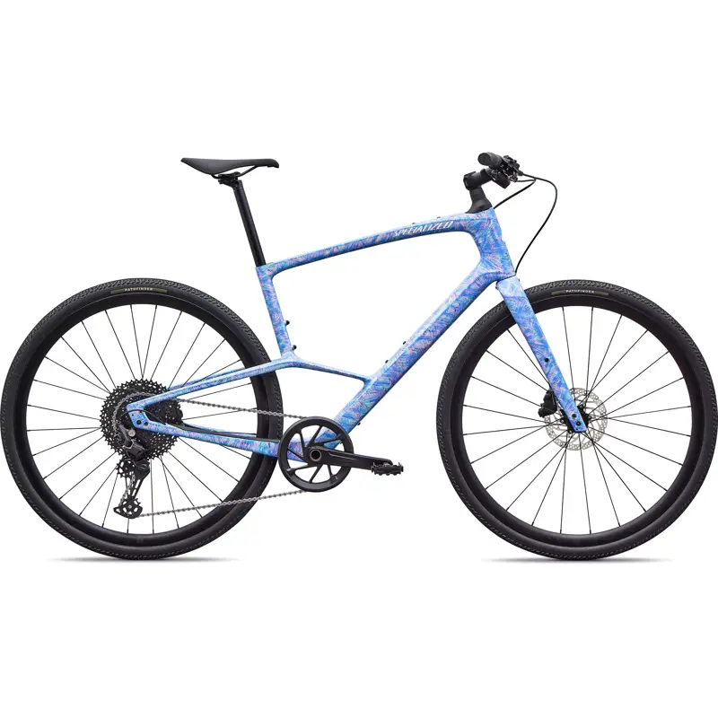 Balfes Bikes Specialized Sirrus X 5.0 Hybrid Bike 2027 in Gloss Dry Brushed Sky Blue / Oasis / Purple Haze | Free postage over £30, £10 off first order, price match & 0% finance.