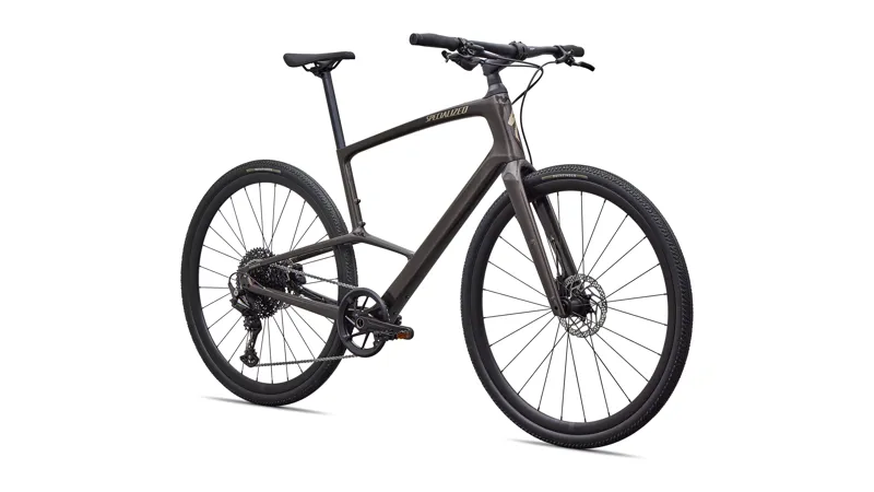 Specialized Sirrus X 5.0 Hybrid Bike 2026 in Gloss Warm Smoke / Sandstone Metallic Frost Reflective-2