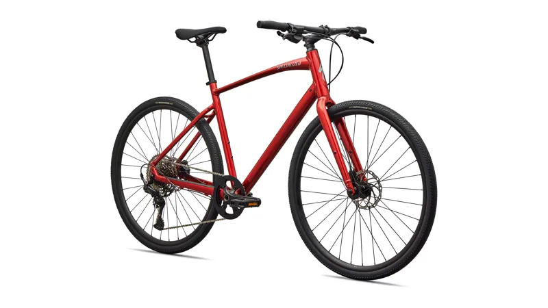 Specialized Sirrus X 3.0 Hybrid Bike 2026 in Gloss Cayenne Metallic / Dolomite Metallic Frost Reflective-2