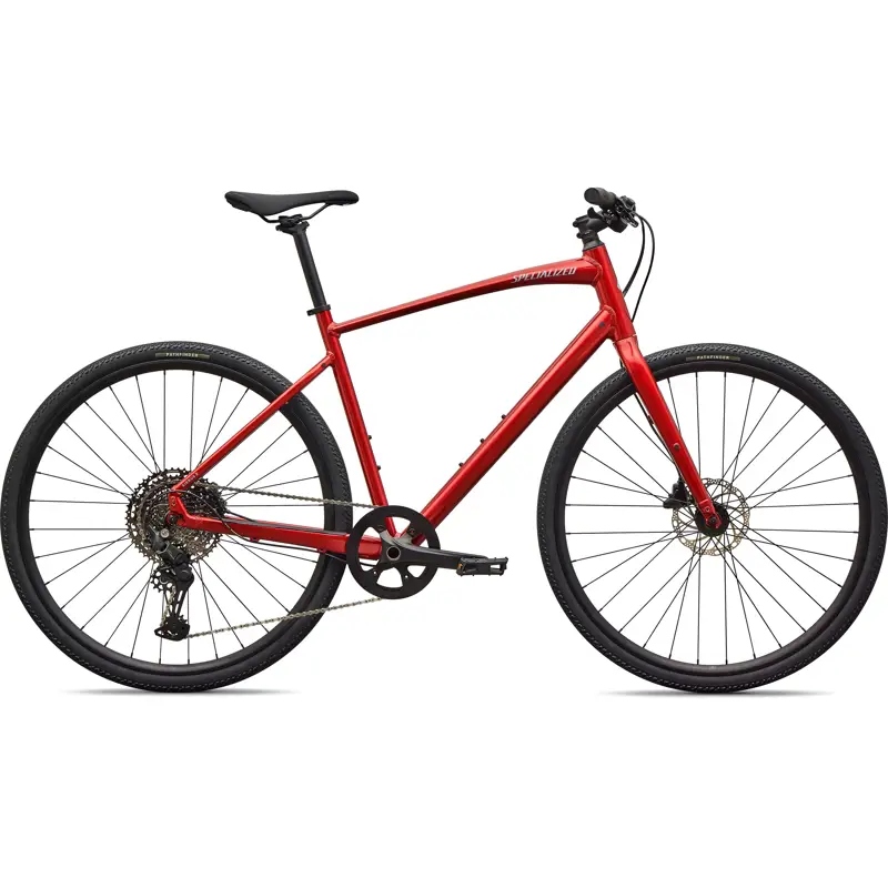 Balfes Bikes Specialized Sirrus X 3.0 Hybrid Bike 2027 in Gloss Cayenne Metallic / Dolomite Metallic Frost Reflective | Free postage over £30, £10 off first order, price match & 0% finance.
