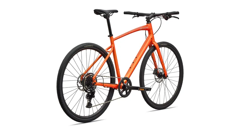 Specialized Sirrus X 2.0 Hybrid Bike 2026 in Gloss Tangerine / Shadow Silver Frost Reflective-2