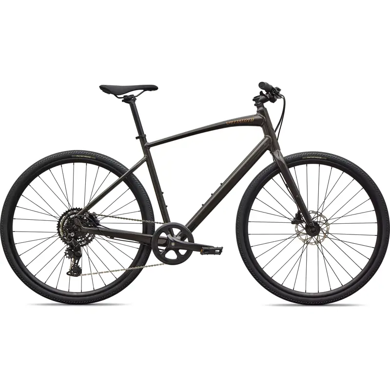 Balfes Bikes Specialized Sirrus X 2.0 Hybrid Bike 2027 in Gloss Metallic Obsidian / Burnt Gold Metallic Frost Reflective | Free postage over £30, £10 off first order, price match & 0% finance.