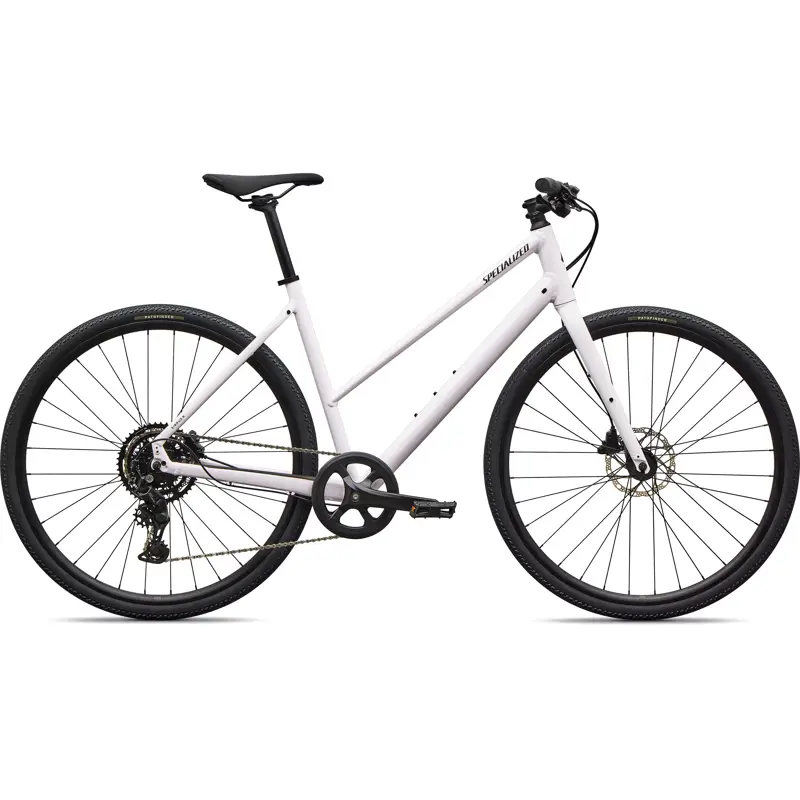 Balfes Bikes Specialized Sirrus X 2.0 Step-Through Hybrid Bike 2027 in Gloss Rose Shimmer / Metallic Obsidian Frost Reflective | Free postage over £30, £10 off first order, price match & 0% finance.