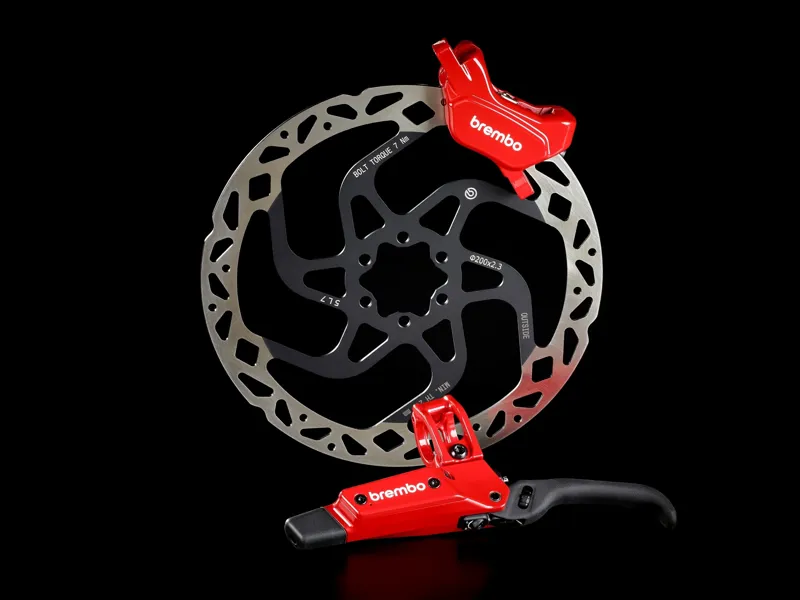 Brembo Racing GR-PRO Front + Rear Disc Brake Set in Red/Black-3