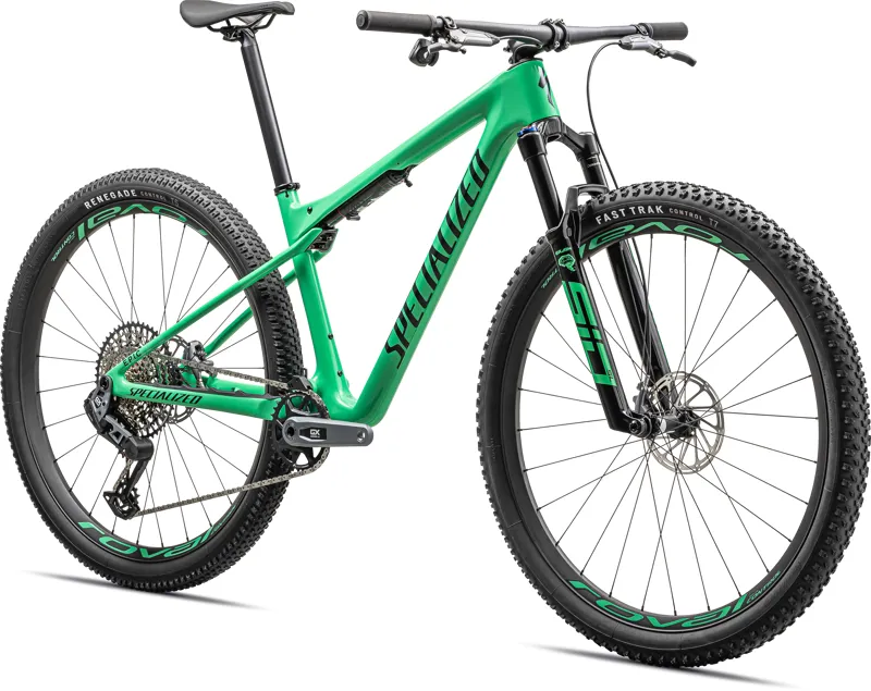 Specialized Epic World Cup Expert Full Suspension Mountain Bike 2025 in Electric Green/Forest Green-1