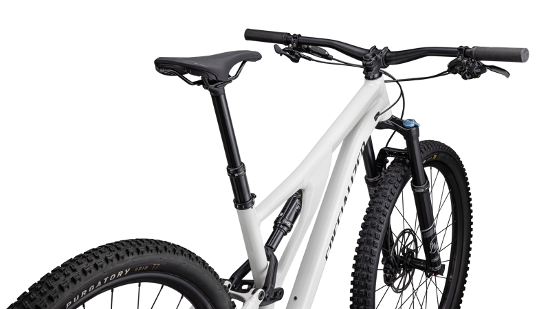 Specialized Stumpjumper Comp Alloy Full Suspension Mountain Bike 2024 in Dune White/Moss-3