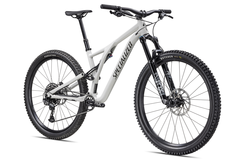Specialized Stumpjumper Comp Alloy Full Suspension Mountain Bike 2024 in Dune White/Moss-1