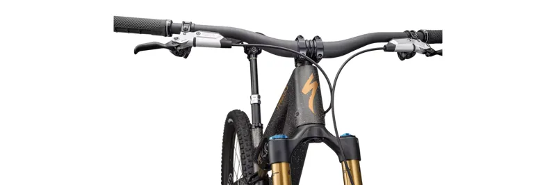 Specialized S-Works Stumpjumper 15 T-Type Full Suspension Mountain Bike 2025 in Satin Gunmetal Clay White-6