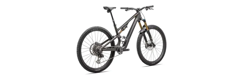 Specialized S-Works Stumpjumper 15 T-Type Full Suspension Mountain Bike 2025 in Satin Gunmetal Clay White-3