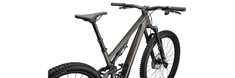 Specialized Stumpjumper 15 Expert T-Type Full Suspension Mountain Bike 2025 in Gloss Gunmetal/White Mount-3
