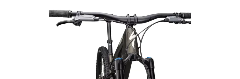 Specialized Stumpjumper 15 Expert T-Type Full Suspension Mountain Bike 2025 in Gloss Gunmetal/White Mount-4