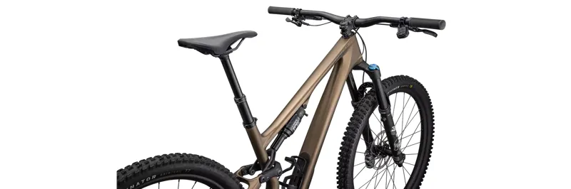 Specialized Stumpjumper 15 Comp T-Type Full Suspension Mountain Bike 2025 in Satin Burnt Gold/Gunmetal-3