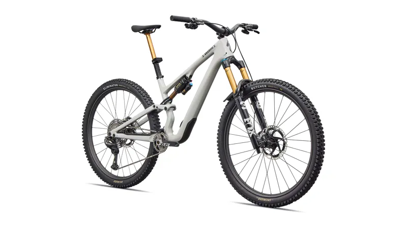Specialized S-Works Stumpjumper 15 EVO Di2 Full Suspension Mountain Bike 2026 in Gloss Dolomite Metallic / Smoked Liquid Metal-1