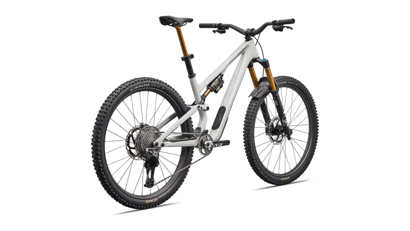 Specialized S-Works Stumpjumper 15 EVO Di2 Full Suspension Mountain Bike 2026 in Gloss Dolomite Metallic / Smoked Liquid Metal-2