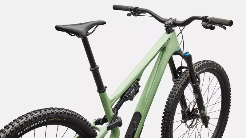 Specialized Stumpjumper 15 EVO Expert Di2 Full Suspension Mountain Bike 2026 in Pistachio/ Dark Moss Green-3