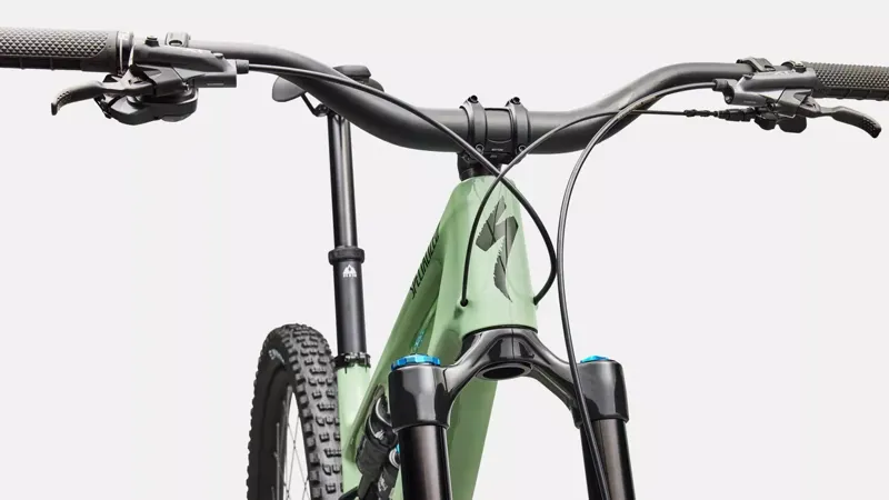 Specialized Stumpjumper 15 EVO Expert Di2 Full Suspension Mountain Bike 2026 in Pistachio/ Dark Moss Green-4