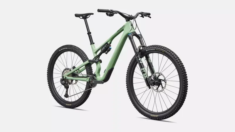 Specialized Stumpjumper 15 EVO Expert Di2 Full Suspension Mountain Bike 2026 in Pistachio/ Dark Moss Green-1