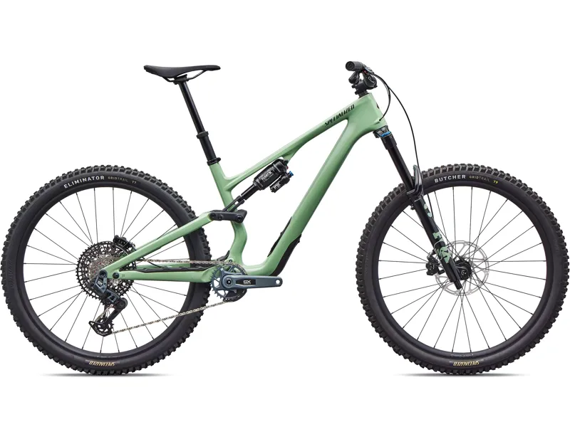 Balfes Bikes Specialized Stumpjumper 15 EVO Expert Full Suspension Mountain Bike 2026 in Gloss Pistachio / Dark Moss Green | Free postage over £30, £10 off first order, price match & 0% finance.