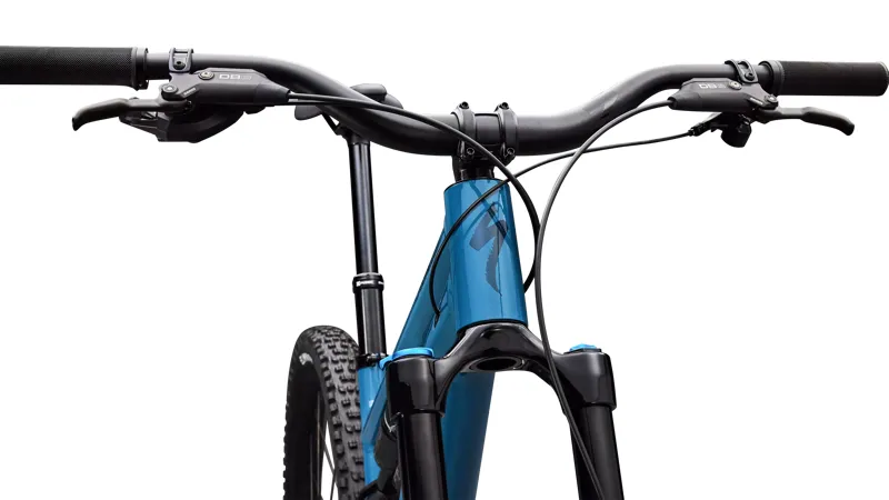 Specialized Stumpjumper 15 EVO Alloy Comp Full Suspension Mountain Bike 2026 in Gloss Grey Blue / Cast Blue Metallic-4