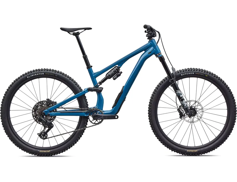 Specialized Stumpjumper 15 EVO Alloy Comp Full Suspension Mountain Bike 2026 in Gloss Grey Blue / Cast Blue Metallic