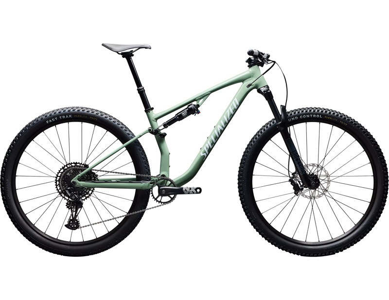 Balfes Bikes Specialized Chisel Full Suspension Mountain Bike 2026 in Gloss Pistachio / White | Free postage over £30, £10 off first order, price match & 0% finance.